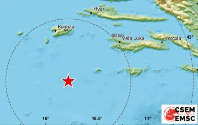 Ne prestaje se tresti: Nova dva potresa na Jadranu, drugi je bio 3.2 po Richteru. Epicentar kod Visa