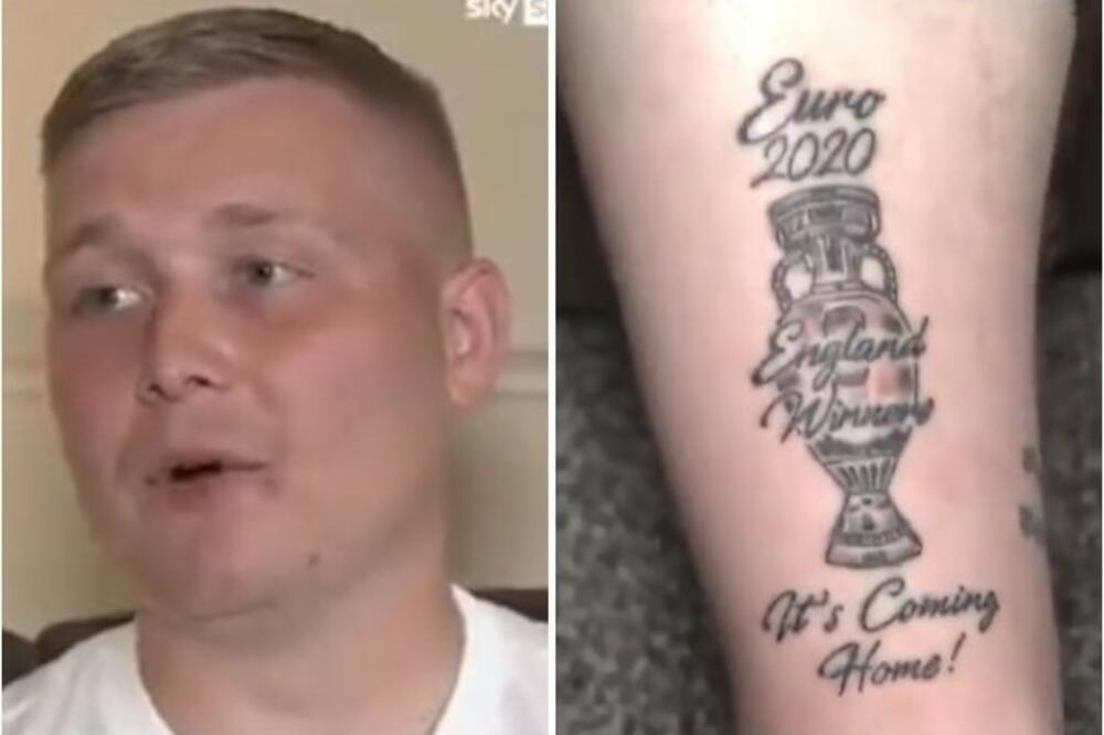 Englez tetovirao pehar i 'It's coming home', postao opća sprdnja