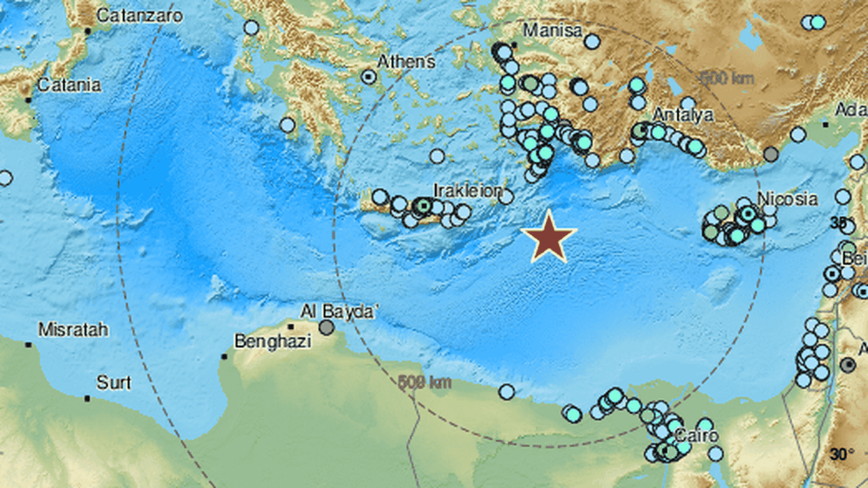 potres u Sredozemnom moru