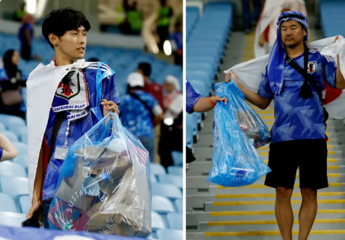 Japanski navijači počistili su stadion nakon poraza od Hrvatske