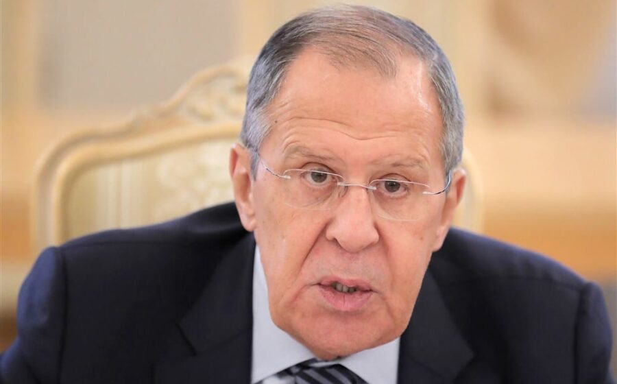 Russian Foreign Minister Lavrov attends a meeting in Moscow