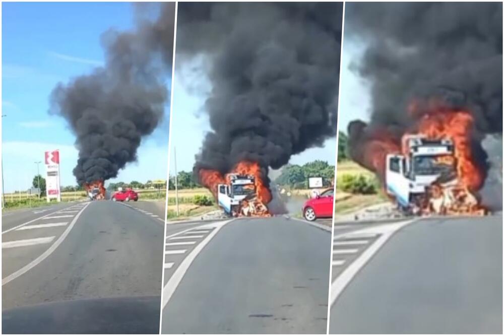 Kamion iz Hrvatske prešao u suprotnu traku pa se izravno sudario s automobilom u Srbiji
