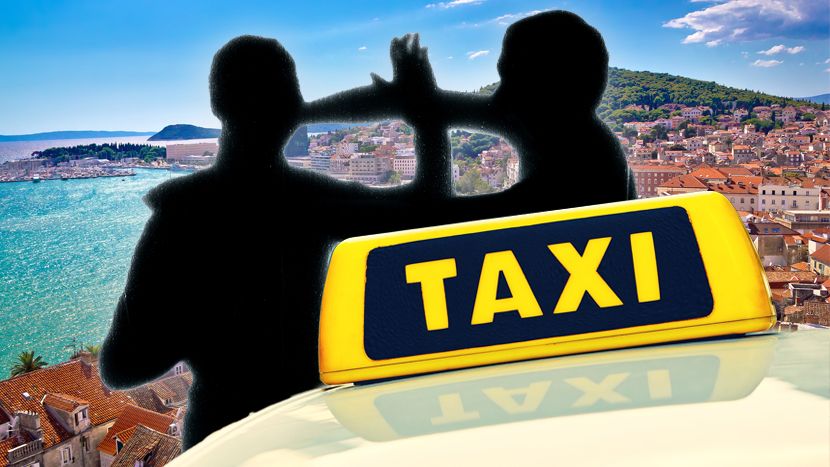 Tučnjava taksista usred Splita