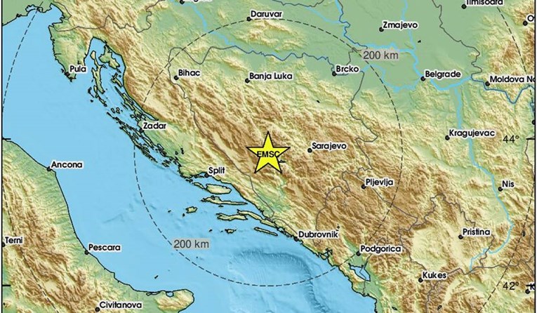 Slabiji potres zatresao BiH jačine 2.9 po Richteru