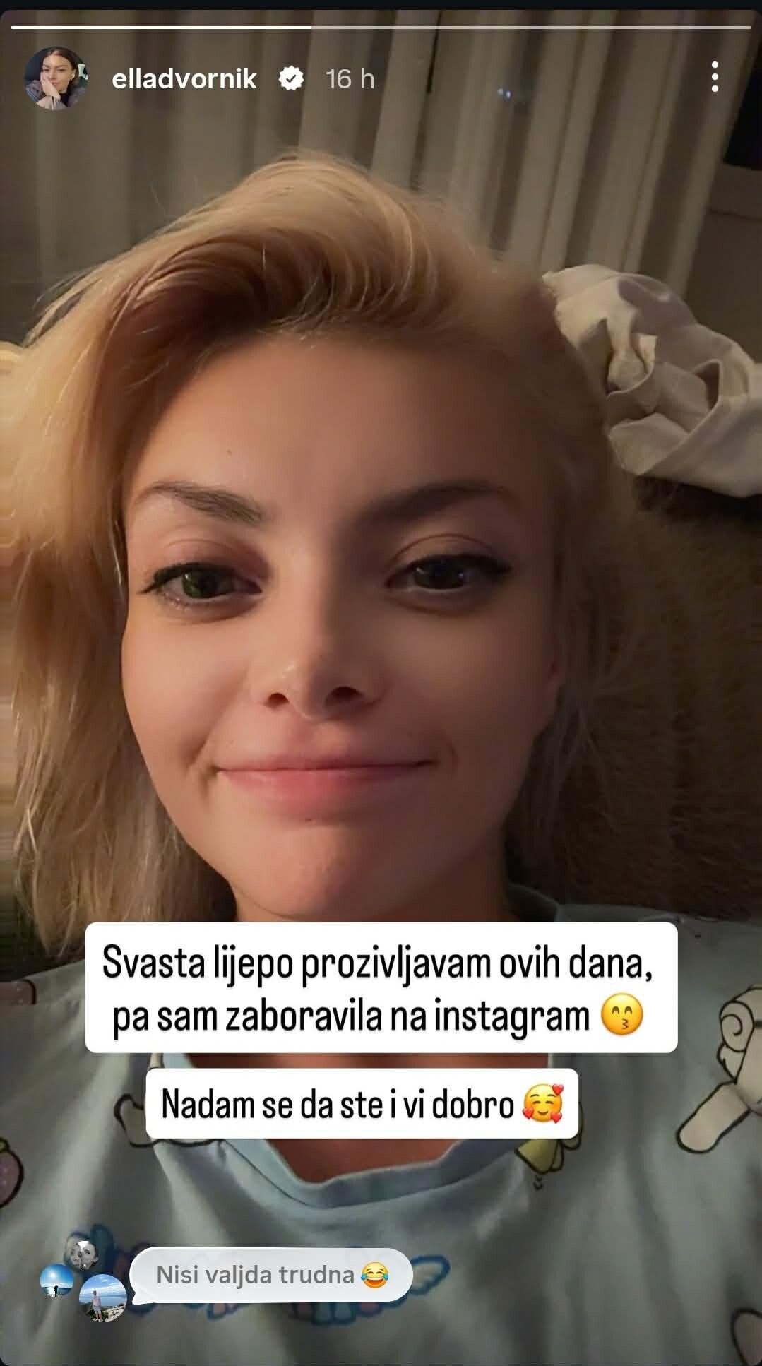 Ella Dvornik nestala s Instagrama pa se iznenada javila: Jedan komentar odmah pokrenuo nagađanja - Najnovije vijesti 2 2