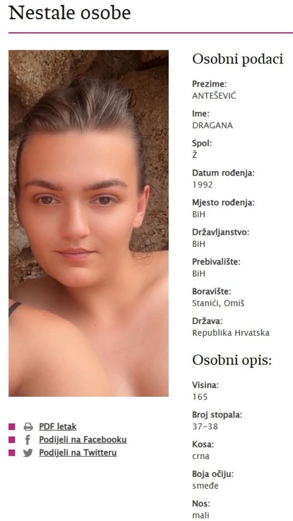 Tijekom bijega od požara kod Omiša nestala Dragana Antešević iz BiH: Za njom traje potraga - Najnovije vijesti 2 2